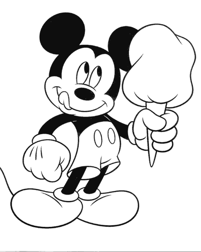 coloriage  dessiner mickey a noel