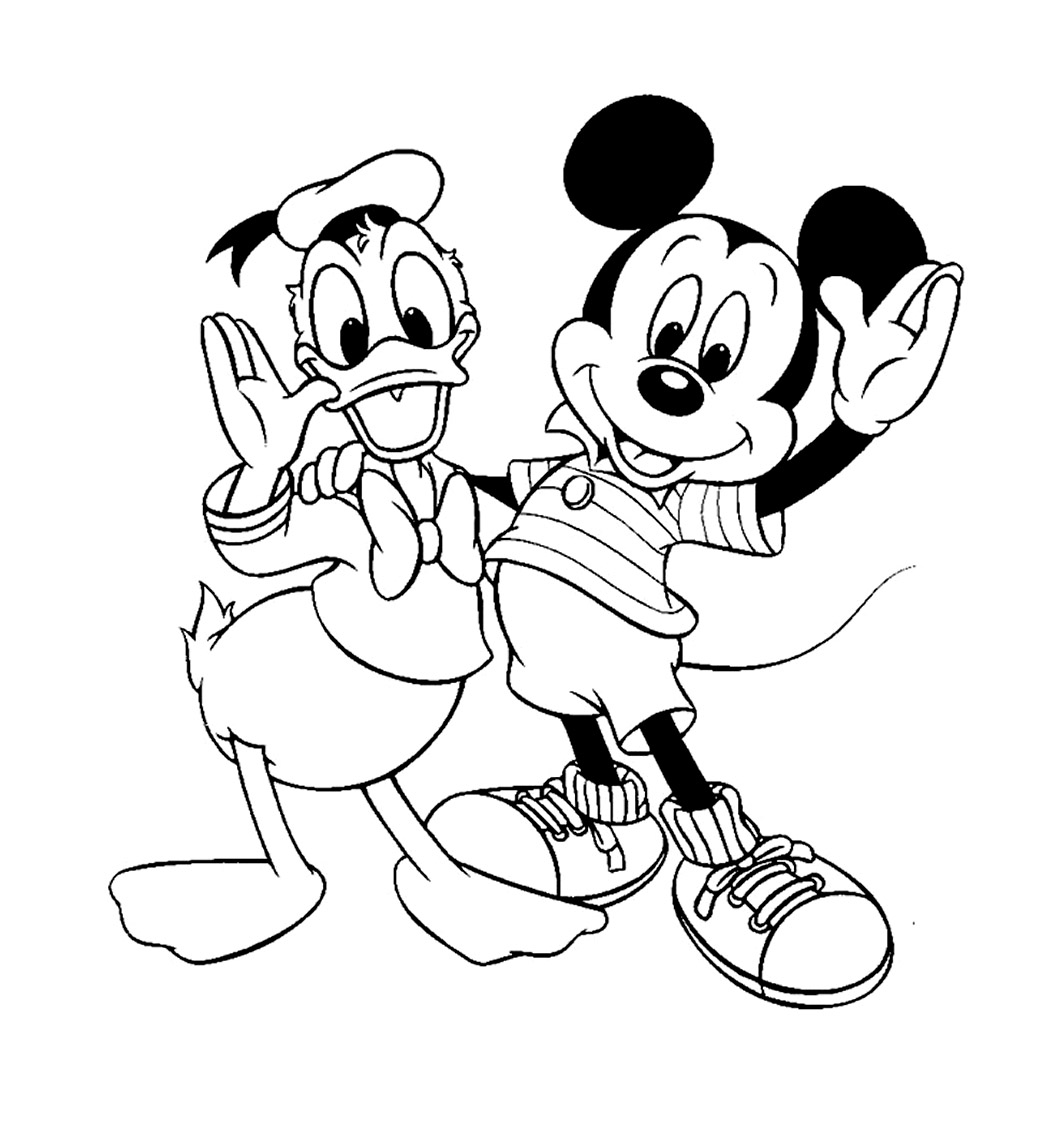 dessin mickey a imprimer