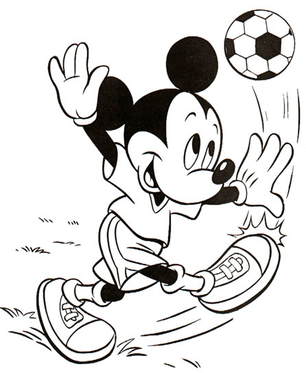 coloriage à dessiner à imprimer mickey anniversaire