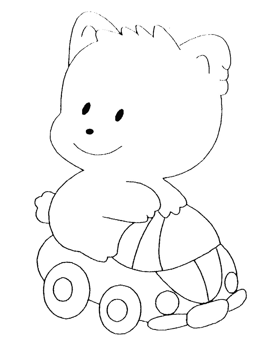 coloriage bebe animaux mignon