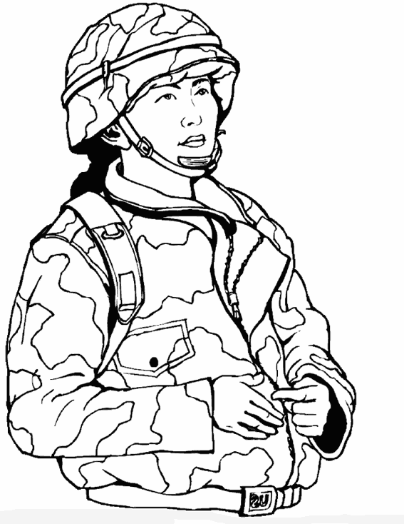 coloriage militaire