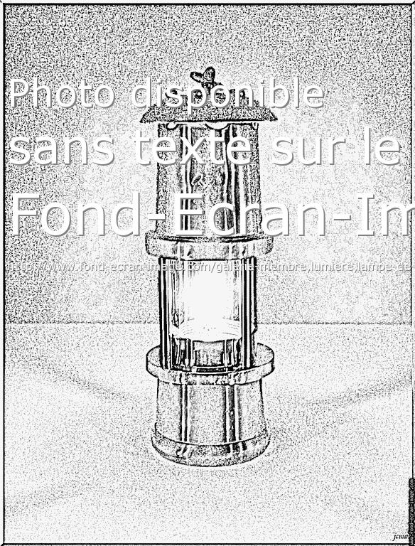 dessin  colorier lampe de mineur