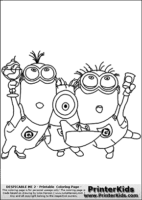 dessin les minions gratuit