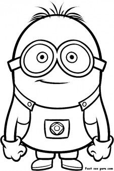 coloriage minion fille