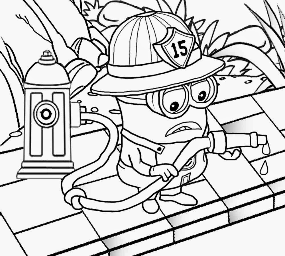 coloriage à dessiner les minions de noel