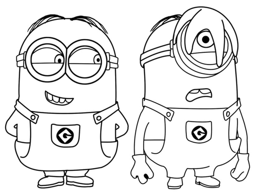 dessin à colorier les minions en ligne