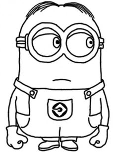 coloriage  dessiner les minions a imprimer