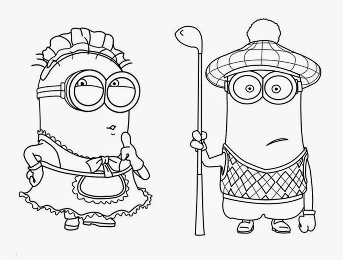 dessin  colorier les minions  imprimer