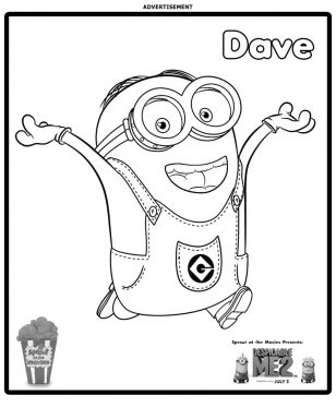 coloriage  dessiner des minions a imprimer