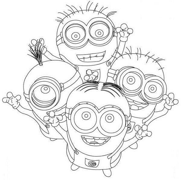 coloriage  dessiner minion fille