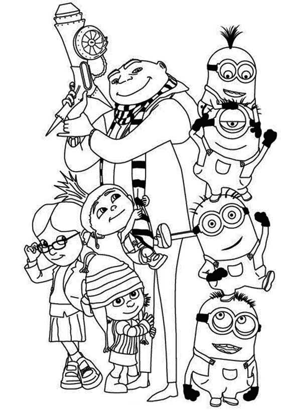 coloriage à imprimer les minions