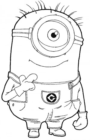 dessin  colorier les minions