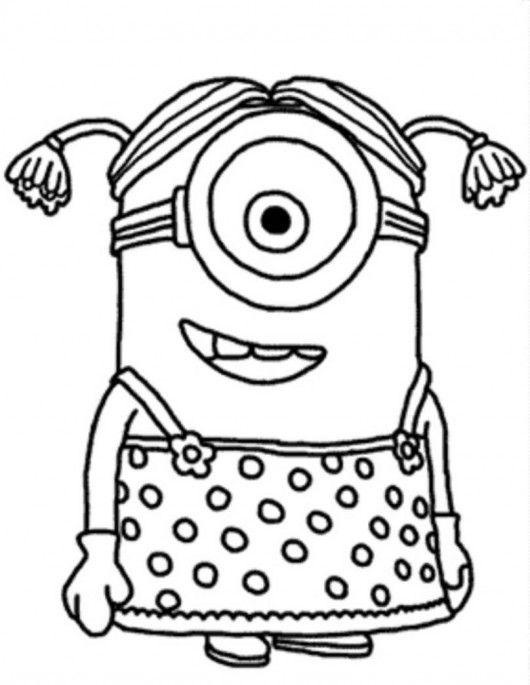 coloriage à dessiner les minions bob