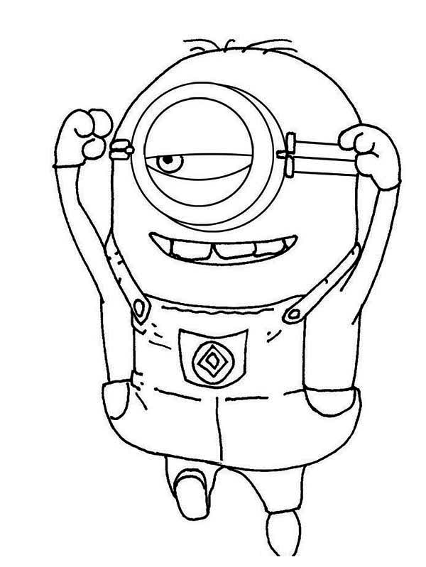 dessin  colorier minion fille