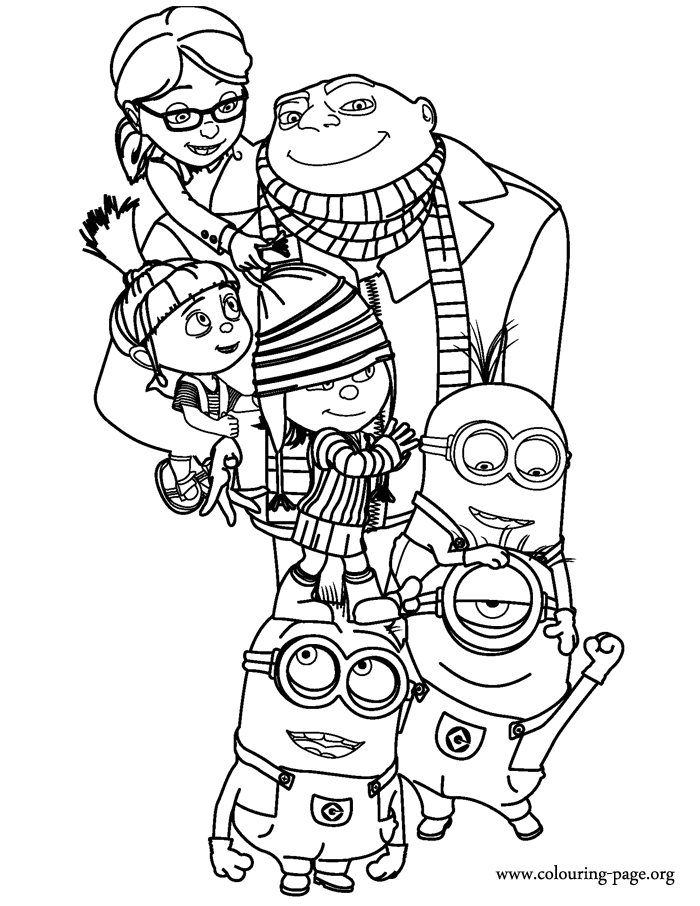 coloriage les minions gratuit