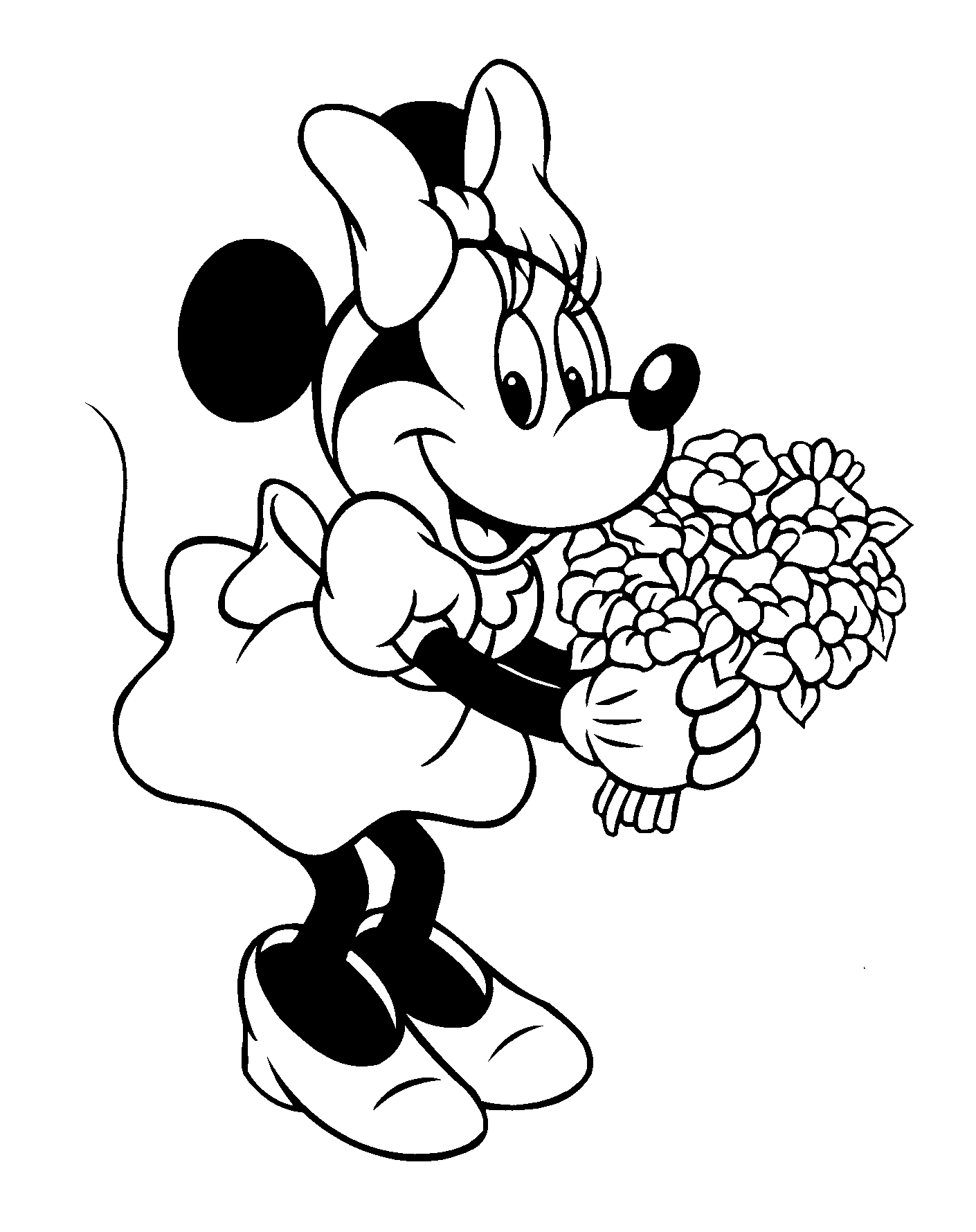 dessin a colorier mickey et minnie a imprimer gratuit