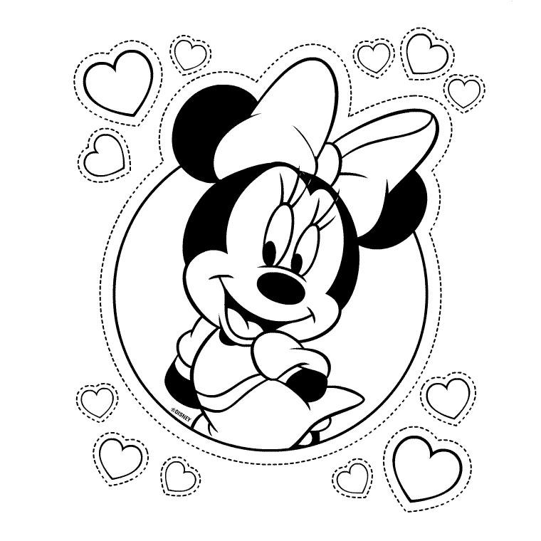 coloriage de minnie a imprimer gratuit