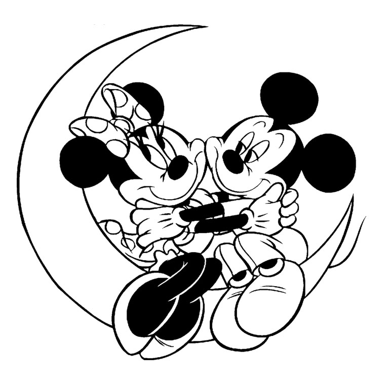 dessin a colorier tv minnie mouse