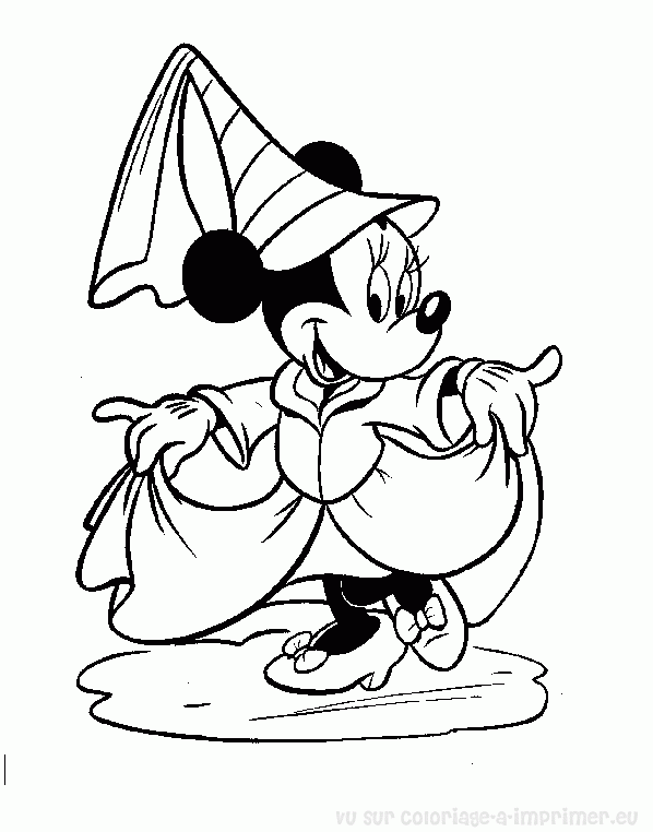 image  colorier minnie