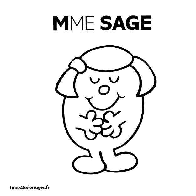 Coloriage Monsieur Madame Anniversaire