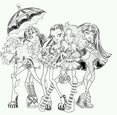 coloriage monster high a colorier