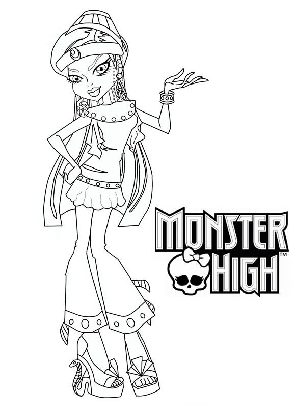 coloriage monster high a colorier