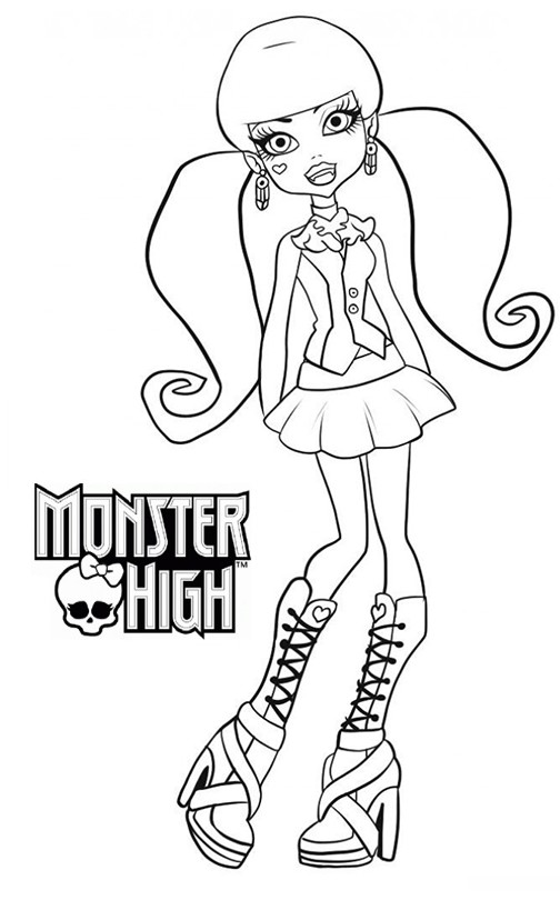 coloriage monster high a imprimer draculaura