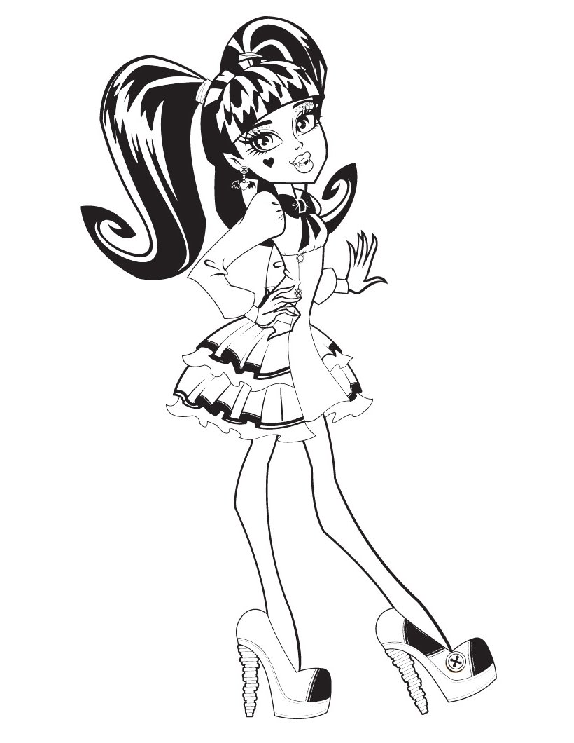 Coloriage Monster High A Imprimer Draculaura - OHBQ.info