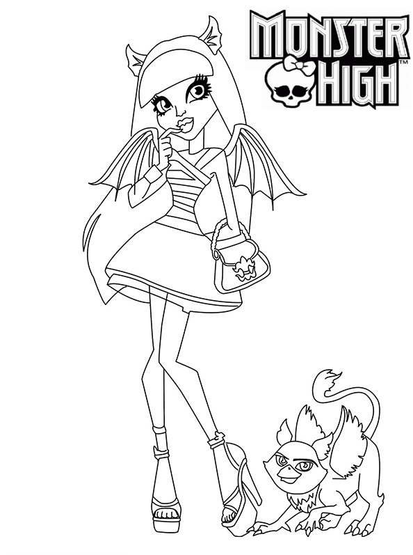 coloriage monster high a imprimer