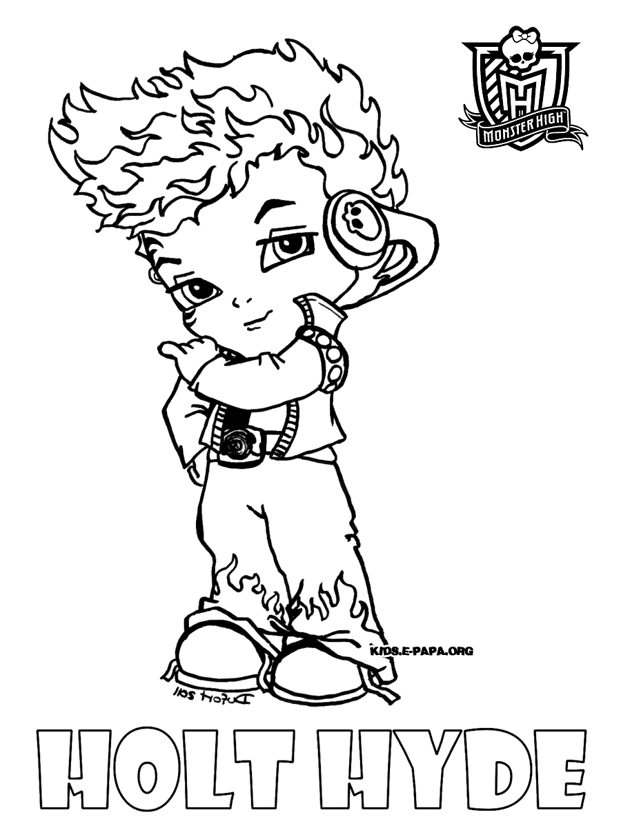 coloriage monster high baby toralei