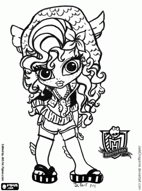 coloriage monster high baby