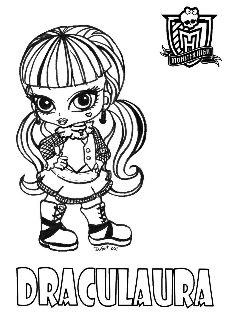 coloriage monster high bebe