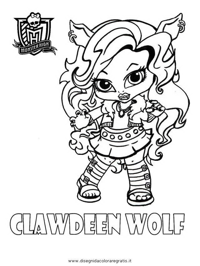 coloriage monster high bebe