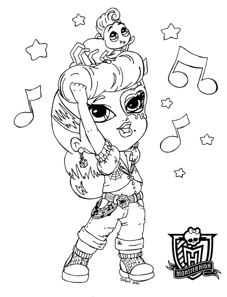 baby ever after high coloring pages - photo #11