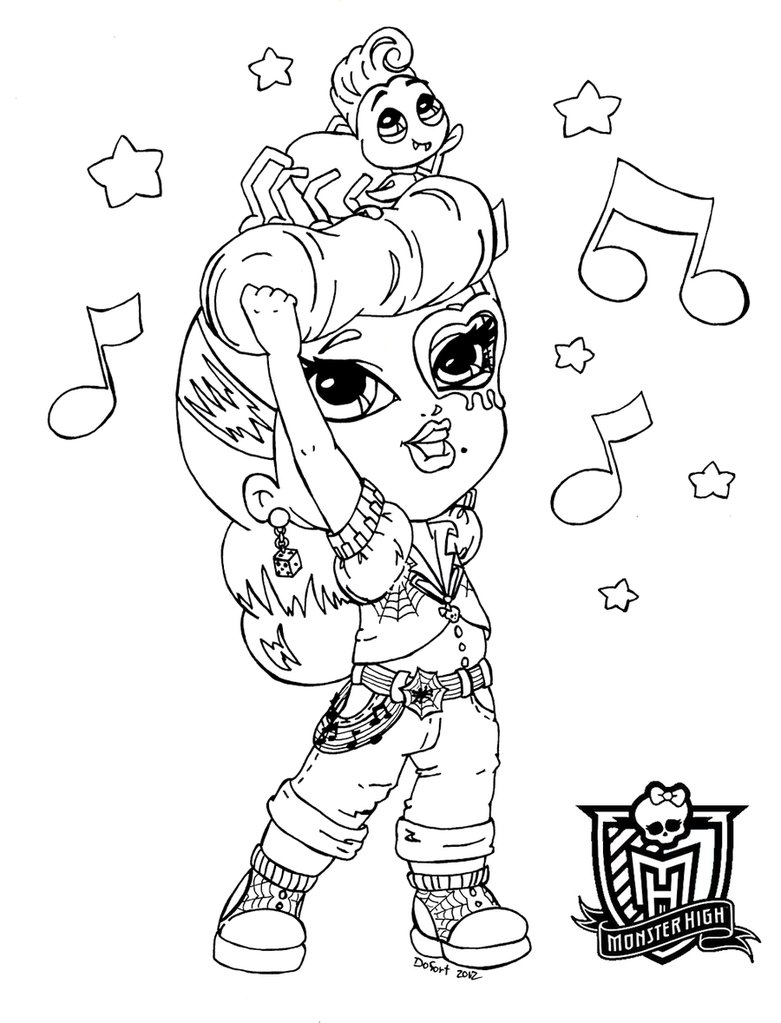 coloriage monster high bebe