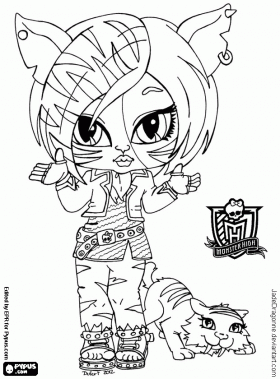 coloriage monster high bebe