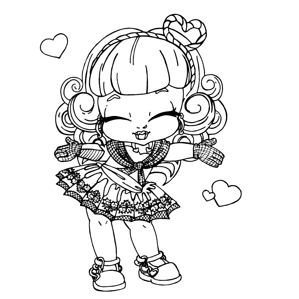 Coloriage Monster High Bebe Cleopater