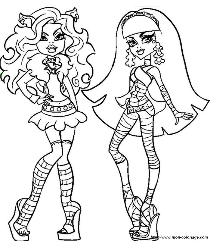 Coloriage Monster High Abbey Bominable Coloriage Monster