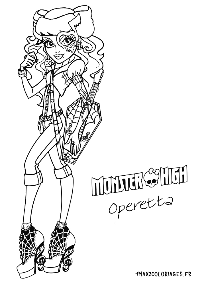 coloriage monster high toralei a imprimer