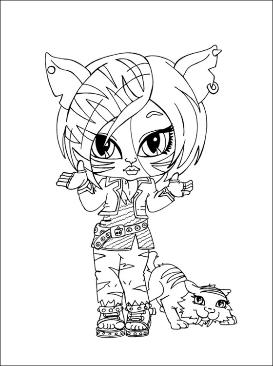 coloriage monster high toralei a imprimer