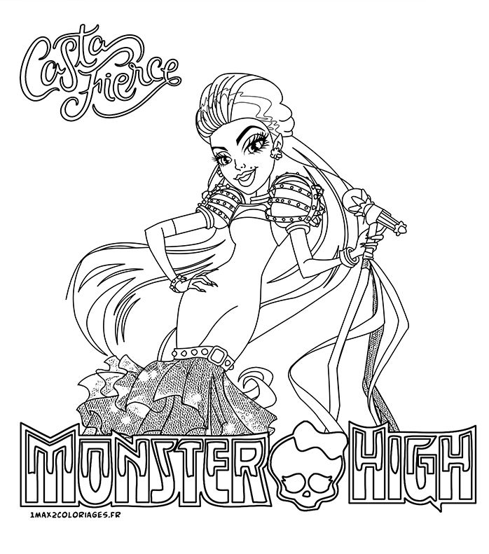 coloriage monster high noel a imprimer