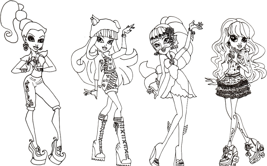 les plus beau coloriage monster high