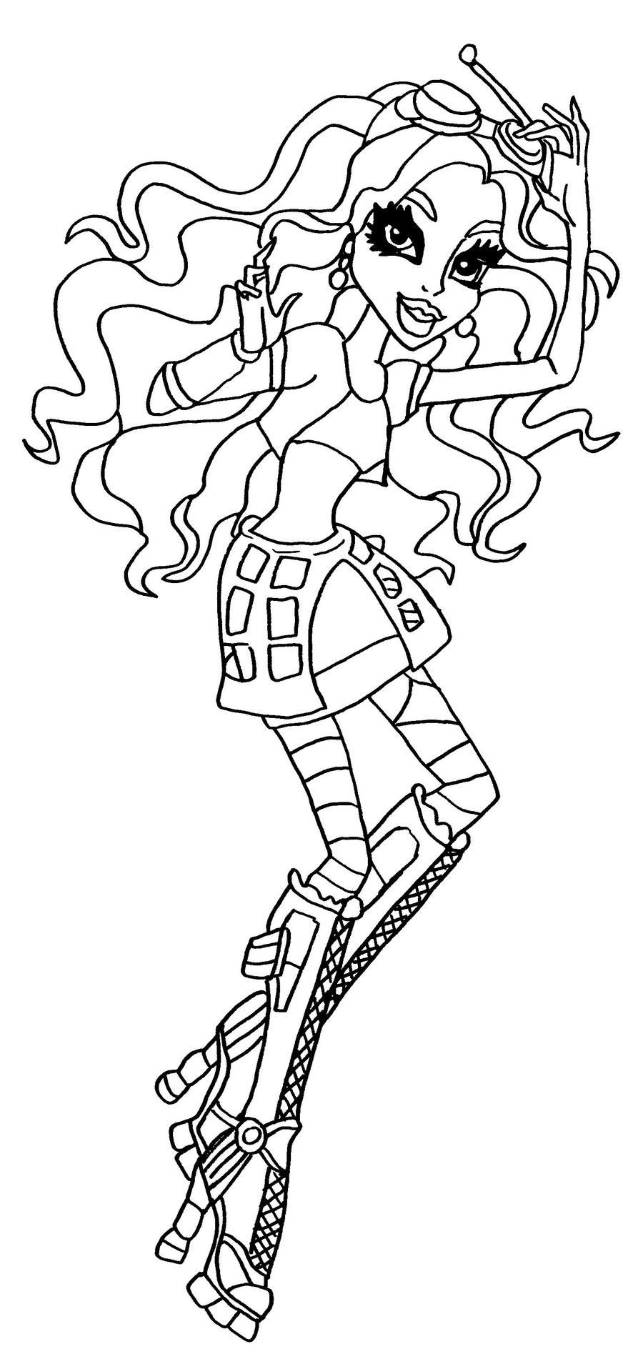 coloriage monster high clawd