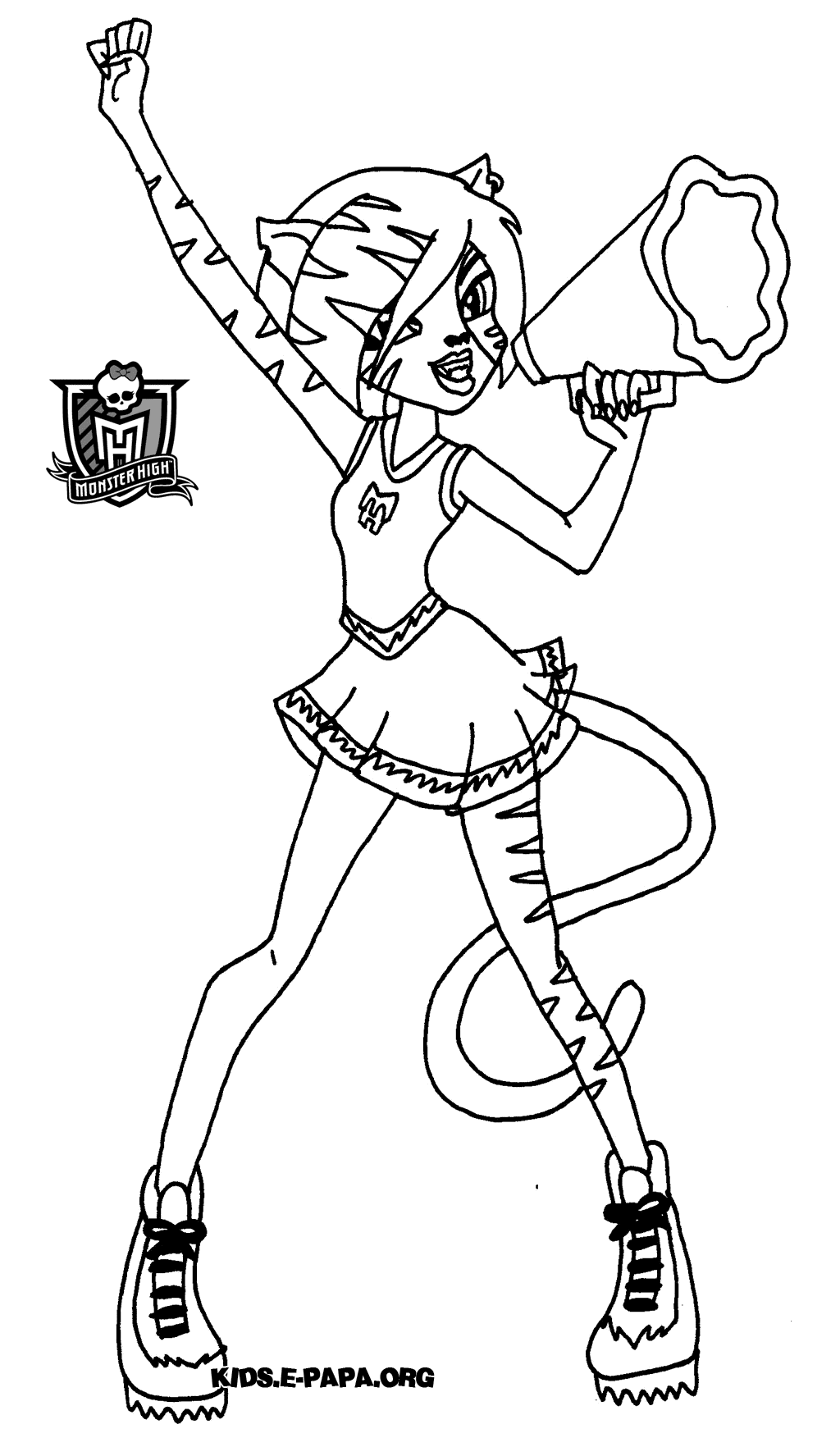 coloriage monster high rochelle goyle