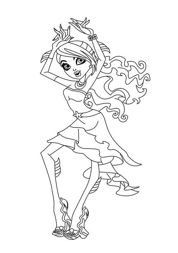 coloriage en ligne monster high jinafire