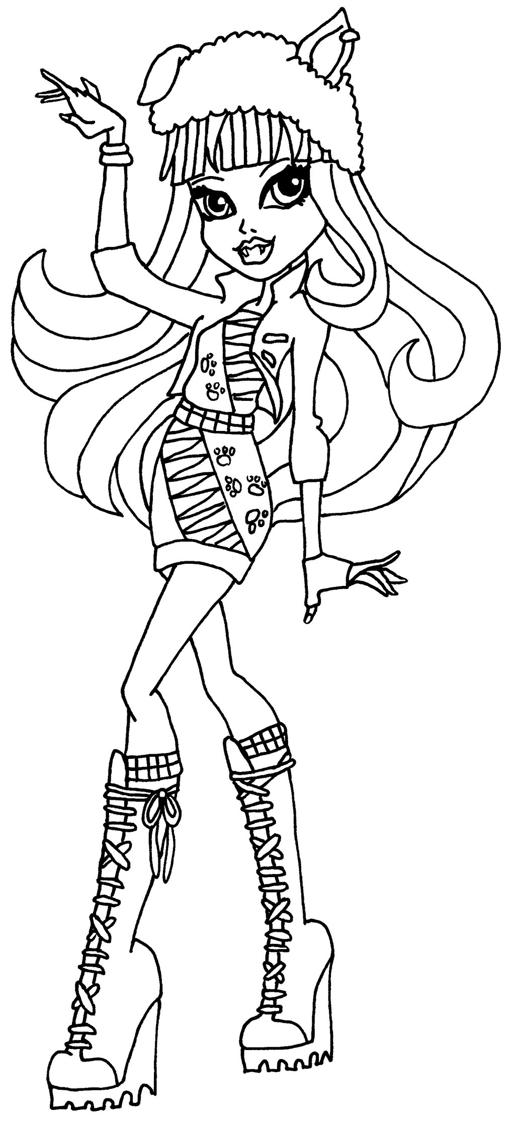 coloriage a imprimer monster high baby