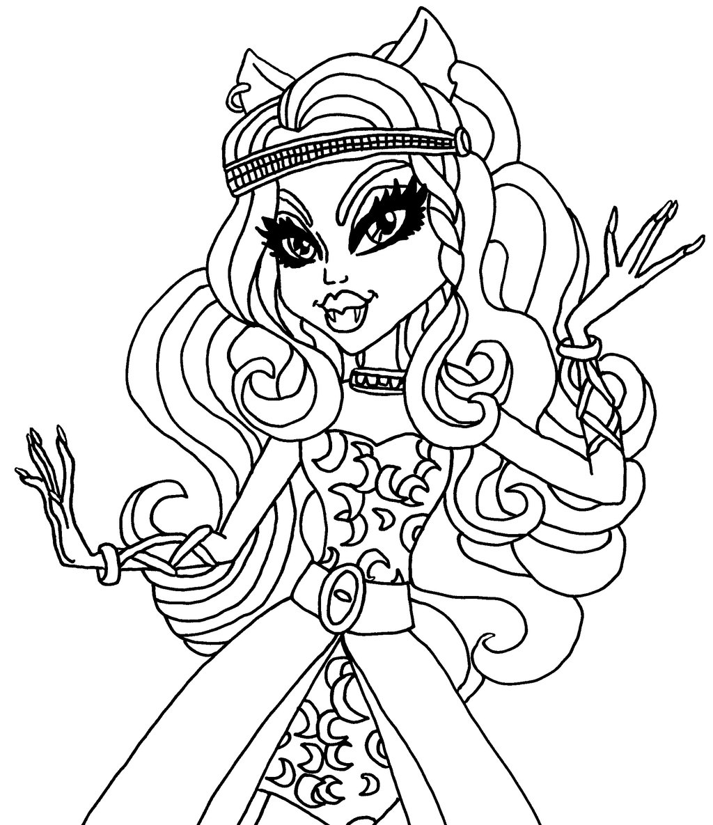 coloriage monster high en groupe