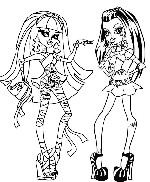 dessin à colorier monster high