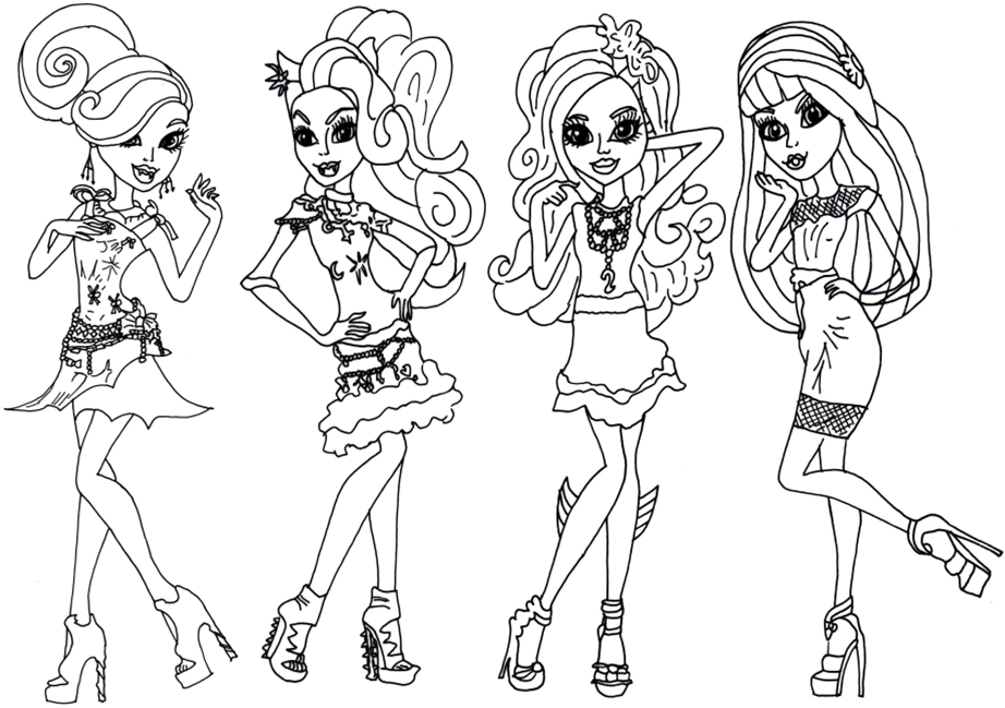 imprimer un coloriage monster high