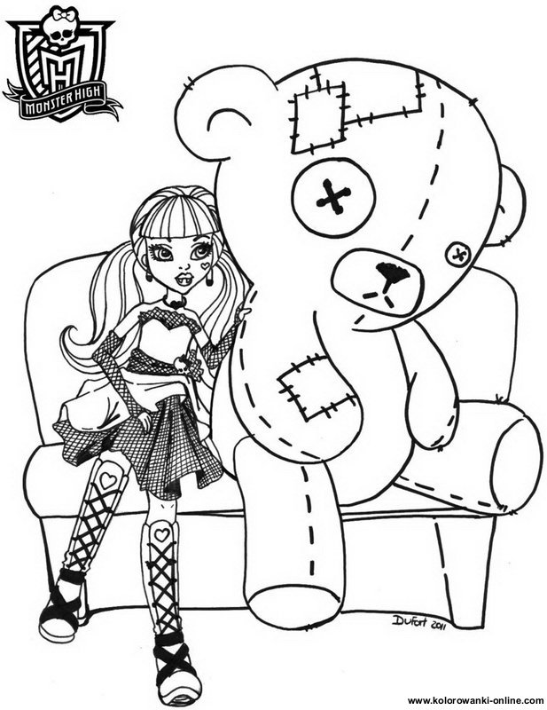 coloriage monster high  imprimer robecca